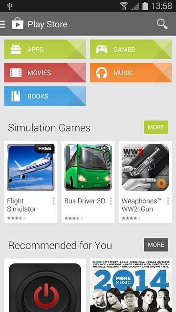 To search by category:Press APPS or GAMES.