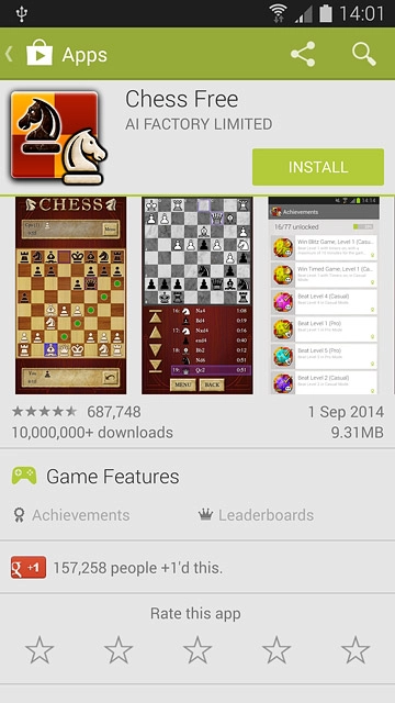 To install a free app:Press INSTALL.