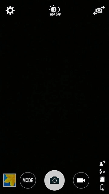 Press the video recorder icon to start recording.