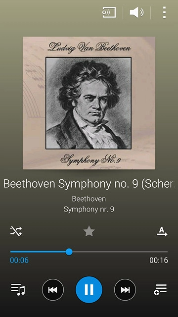 Press the repeat icon repeatedly to select the required setting.