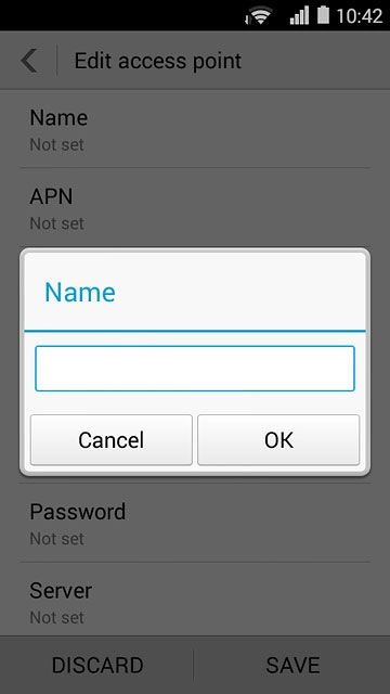Key in Vodafone MMS and press OK.