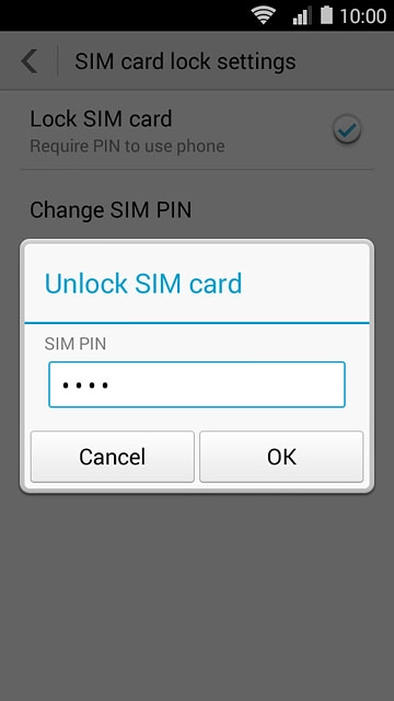 Key in your PIN and press OK.