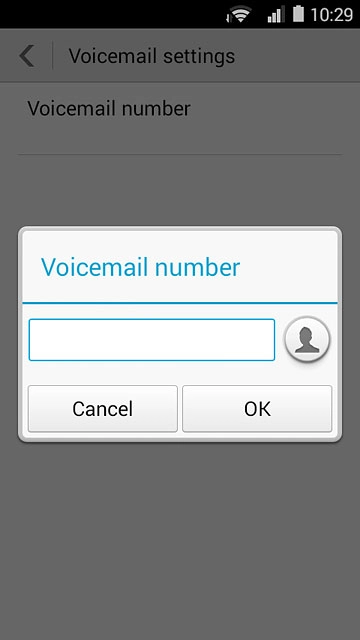 Key in +61414121121 and press OK.