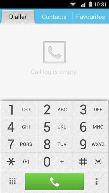 Press and hold 1 to call voicemail.