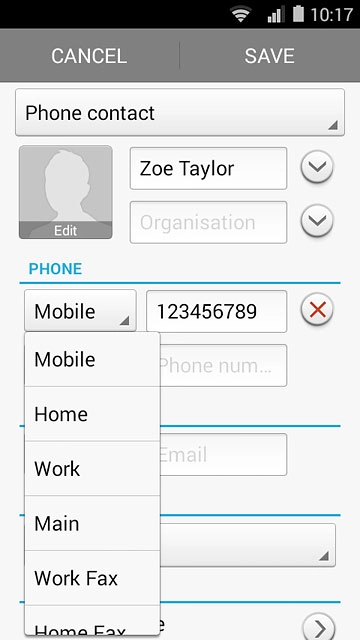 Press the required number type.