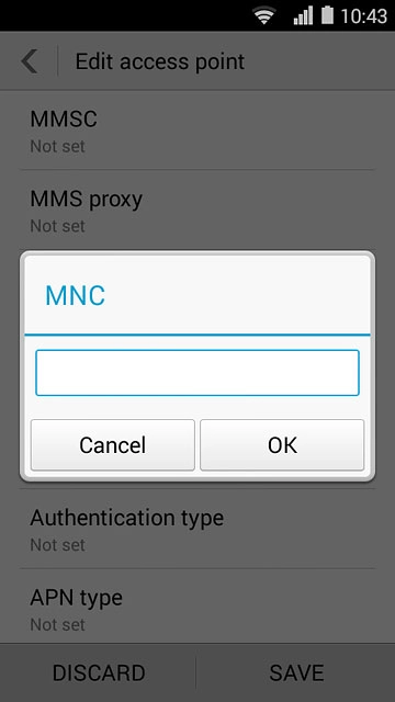 Key in 03 and press OK.