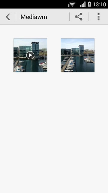 Go to the required folder.Press and hold the required file.