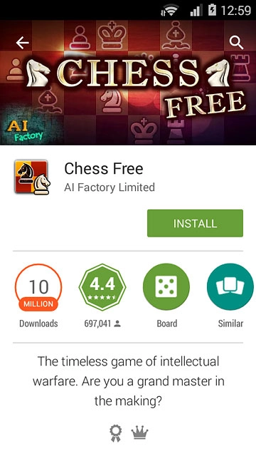 To install a free app:Press INSTALL.