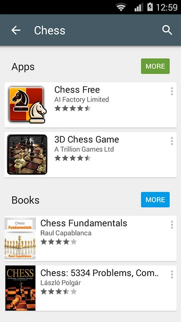 Press the required app.