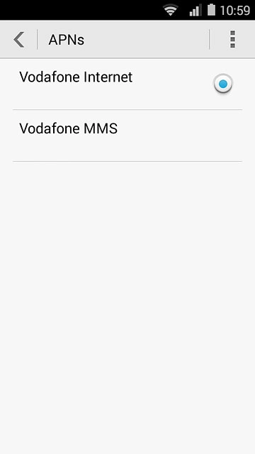 Press the field next to the data connection to fill in the field.
