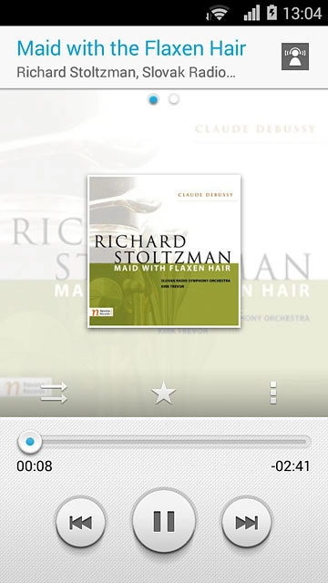 To go to the next audio file:Press arrow right.