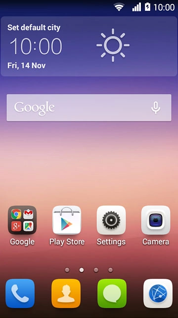 Press the phone icon.