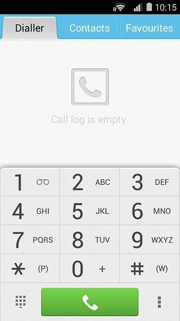 Press the menu icon.