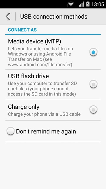 Press Media device (MTP).
