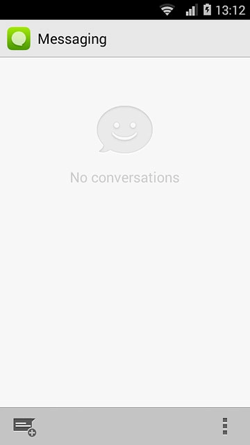 Press the menu icon.