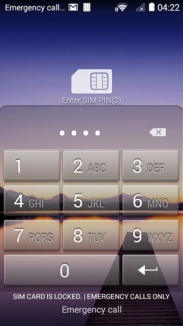 Key in your PIN and press enter.If your phone rejects the SIM:Contact your distributor or service provider where you bought your phone.