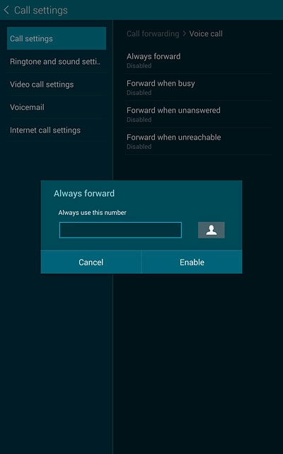 Key in +61414121121 and press Enable.