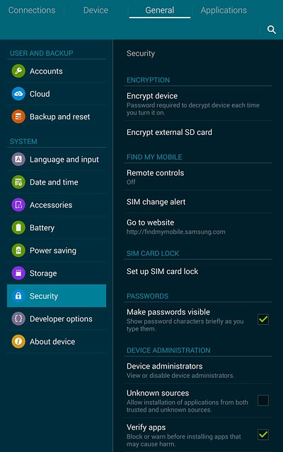 Press Set up SIM card lock.