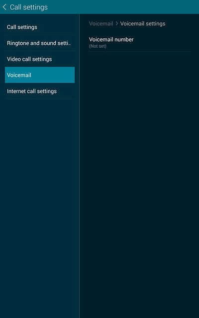 Press Voicemail number.