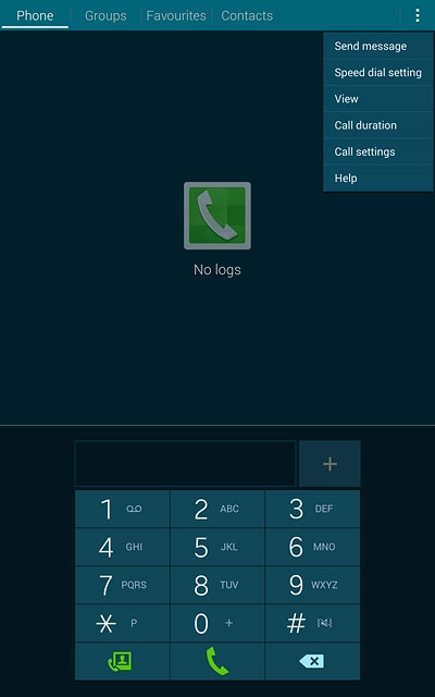 Press Call settings.