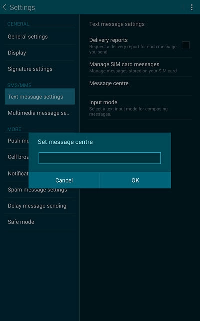 Key in +61415011501 and press OK.