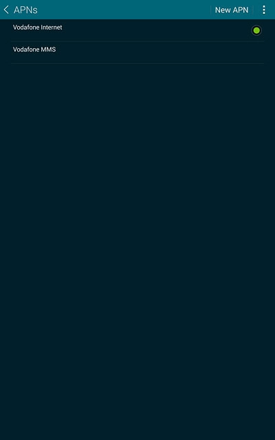 Press the field next to the data connection to fill in the field.