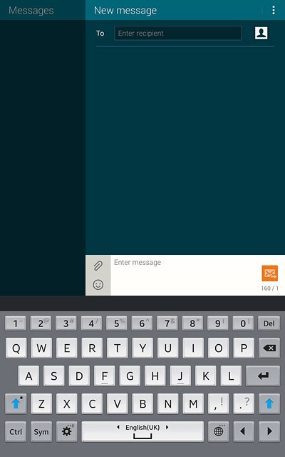 Slide your finger right or left on space to select the required language.
