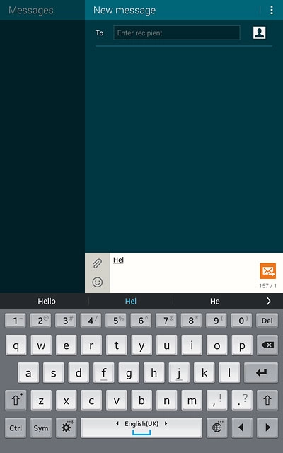 Press arrow right to see more words.
