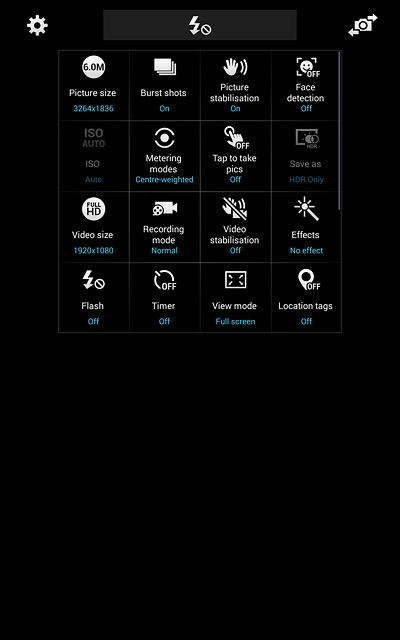 Press Location tags to turn the function on or off.