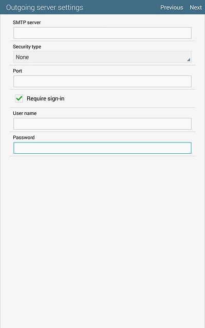 Press Next.Please note that if you're using Vodafone's outgoing server, you need to turn off SMTP authentication.