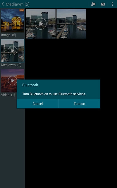 If Bluetooth is turned off:Press Turn on to turn on Bluetooth.