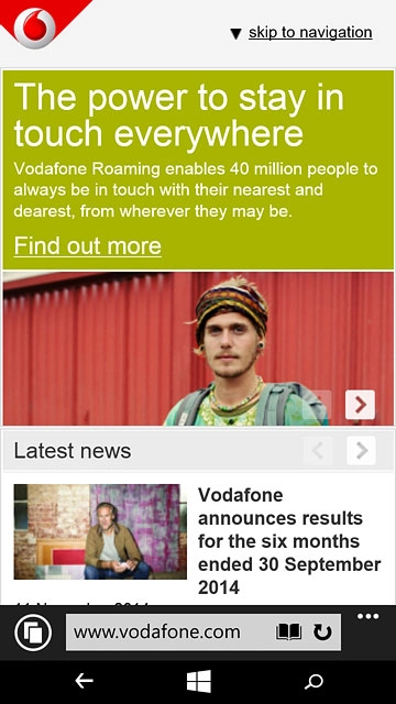 Press the address bar.