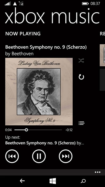 Press the repeat icon the necessary number of times to select the required setting.
