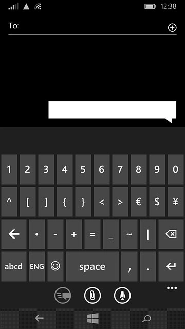 Press abcd to return to text input.