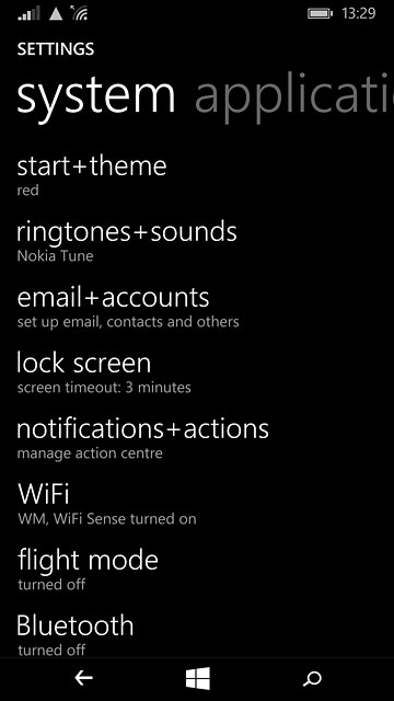 Press ringtones+sounds.