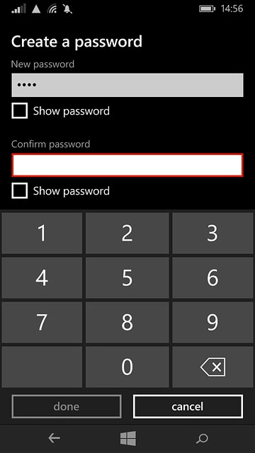 Press the field below 