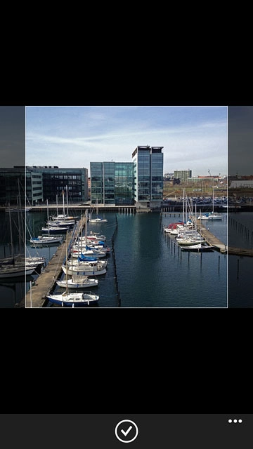 Drag the frame to the required position to select the required section.