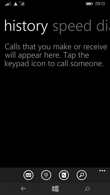 Press the voicemail icon.