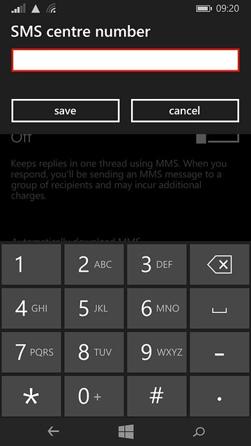 Key in +61415011501 and press save.
