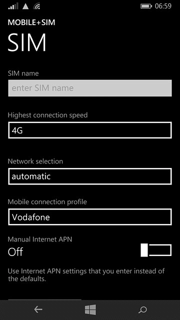 Press the field below 