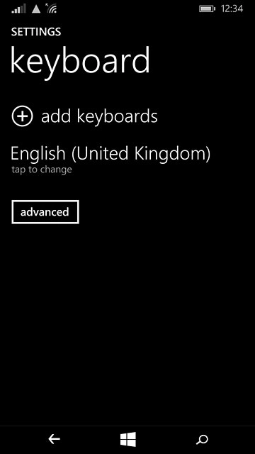 Press add keyboards.