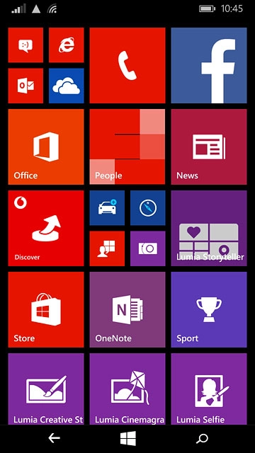 Press the internet browser icon.
