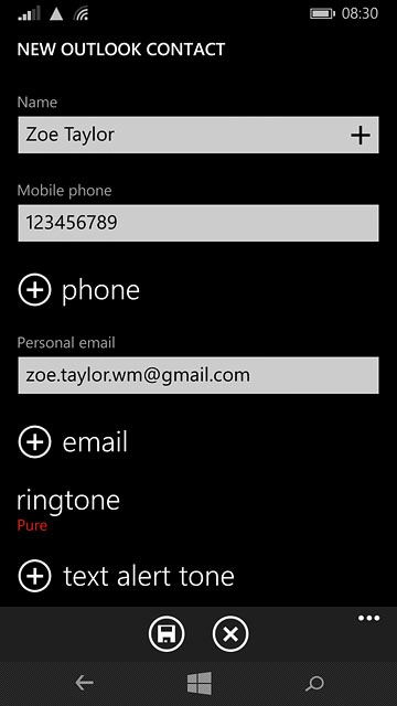 Press the save icon.