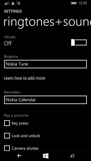 Press the home icon to return to the home screen.