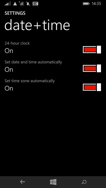 Press the home icon to return to the home screen.