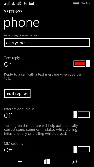 Press the home icon to return to the home screen.