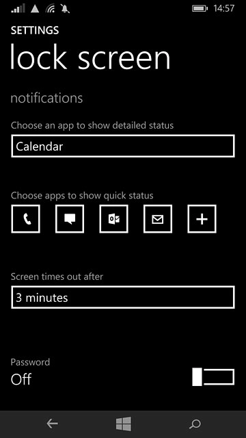 Press the home icon to return to the home screen.