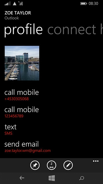 Press the home icon to return to the home screen.
