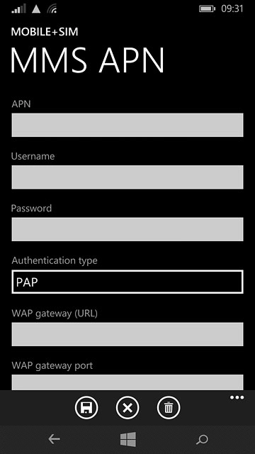 Press the field below 