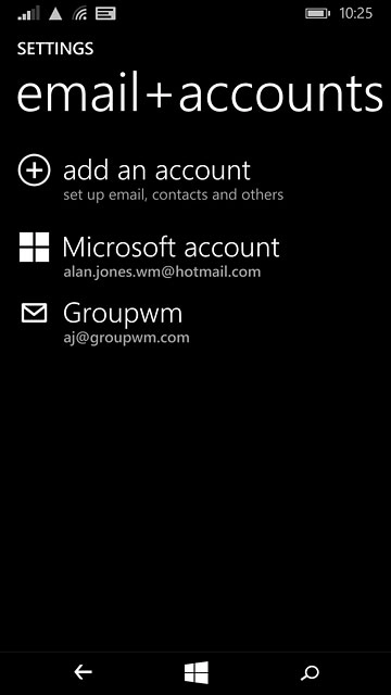 Press the home icon to return to the home screen.
